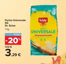 Carrefour Farina Universale SG Dr. Schar offerta