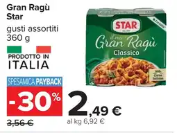 Carrefour Gran Ragù Star offerta