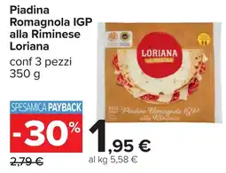 Carrefour Piadina Romagnola IGP alla Riminese Loriana offerta