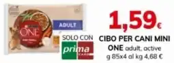 Basko Purina cibo per gatti one adult, active offerta