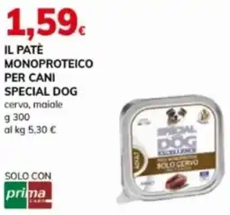 Basko Il pate monoproteico per cani special dog cervo, maiale offerta