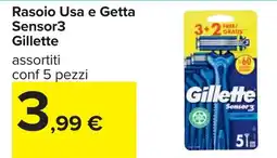 Carrefour Rasoio Usa e Getta Sensor3 Gillette offerta