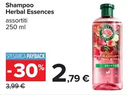 Carrefour Shampoo Herbal Essences offerta