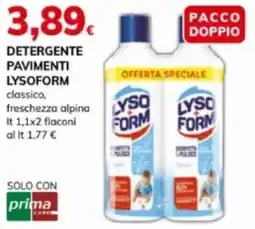 Basko Detergente pavimenti lysoform classico, freschezza alpina offerta
