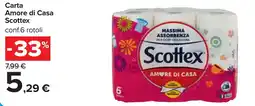 Carrefour Carta Amore di Casa Scottex offerta