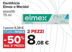 Carrefour Dentifricio Elmex o Meridol offerta