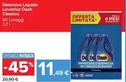 Carrefour Detersivo Liquido Lavatrice Dash Classico offerta