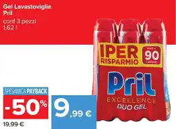 Carrefour Gel Lavastoviglie Pril offerta