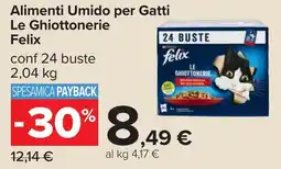 Carrefour Alimenti Umido per Gatti Le Ghiottonerie Felix offerta