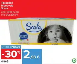 Carrefour Tovaglioli Monovelo Scala offerta