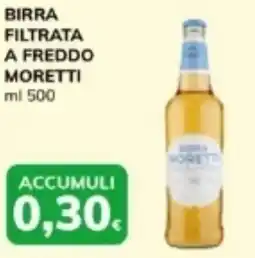 Basko Birra filtrata a freddo MORETTI offerta