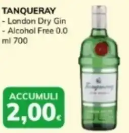 Basko Tanqueray london dry gin e alcohol free 0.0 offerta