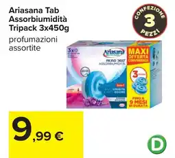 Carrefour Ariasana Tab Assorbiumidità Tripack offerta