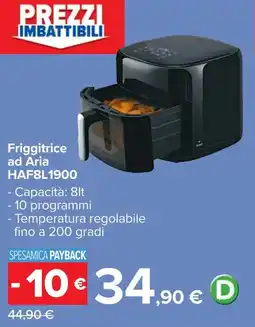Carrefour Friggitrice ad Aria HAF8L1900 offerta