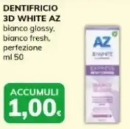 Basko Dentifricio 3d white az bianco glossy, bianco fresh, perfezione offerta