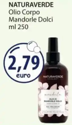 Acqua & Sapone NATURAVERDE Olio Corpo Mandorle Dolci offerta