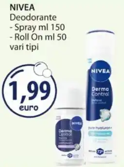Acqua & Sapone NIVEA Deodorante Spary e Roll On offerta