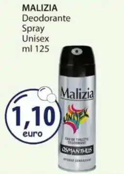 Acqua & Sapone MALIZIA Deodorante Spray Unisex offerta