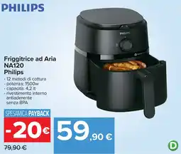 Carrefour Friggitrice ad Aria NA120 Philips offerta