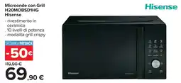 Carrefour Microonde con Grill H20MOBSD1HG Hisense offerta