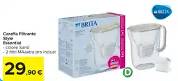 Carrefour Caraffa Filtrante Style Essential offerta