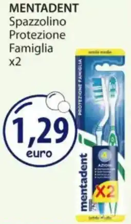 Acqua & Sapone MENTADENT Spazzolino Protezione Famiglia x2 offerta