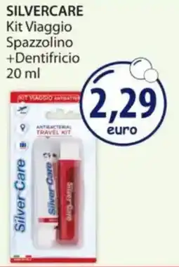 Acqua & Sapone SILVERCARE Kit Viaggio Spazzolino +Dentifricio offerta