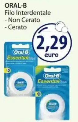 Acqua & Sapone ORAL-B Filo Interdentale Non Cerato e Cerato offerta