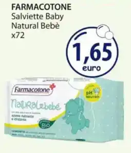 Acqua & Sapone FARMACOTONE Salviette Baby Natural Bebè x72 offerta
