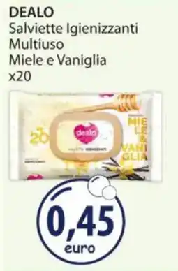 Acqua & Sapone DEALO Salviette Igienizzanti Multiuso Miele e Vaniglia x20 offerta
