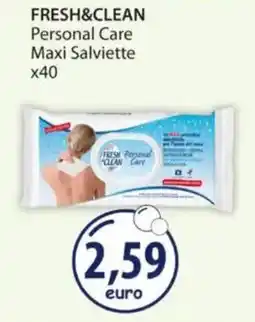 Acqua & Sapone FRESH&CLEAN Personal Care Maxi Salviette x40 offerta