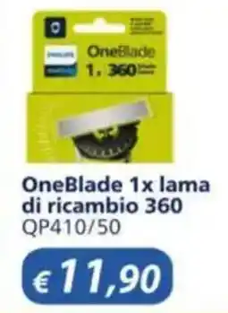 Acqua & Sapone PHILIPS OneBlade 1x lama di ricambio 360 offerta