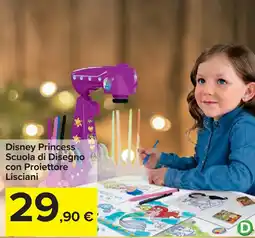 Carrefour Disney Princess Scuola di Disegno con Proiettore Lisciani offerta
