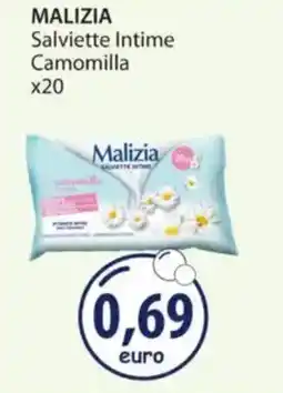 Acqua & Sapone MALIZIA Salviette Intime Camomilla x20 offerta