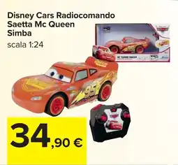 Carrefour Disney Cars Radiocomando Saetta Mc Queen Simba offerta