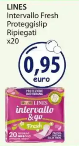 Acqua & Sapone LINES Intervallo Fresh Proteggislip Ripiegati x20 offerta