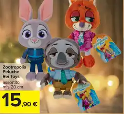 Carrefour Zootropolis Peluche Rei Toys offerta
