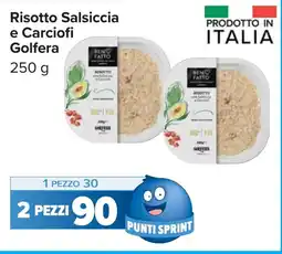 Carrefour Risotto Salsiccia e Carciofi Golfera offerta