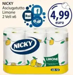 Acqua & Sapone NICKY Asciugatutto Limone offerta