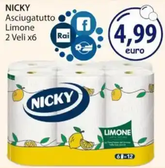 Acqua & Sapone NICKY Asciugatutto Limone offerta
