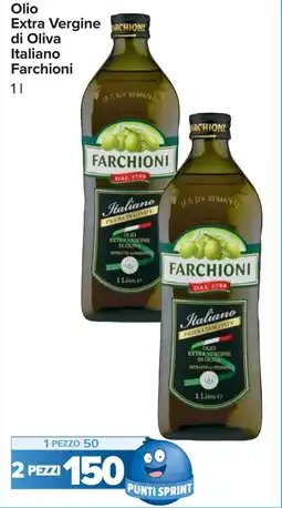 Carrefour Olio Extra Vergine di Oliva Italiano Farchioni offerta