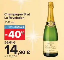 Carrefour Champagne Brut La Revelation offerta