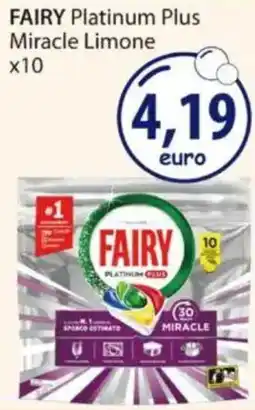 Acqua & Sapone FAIRY Platinum Plus Miracle Limone x10 offerta