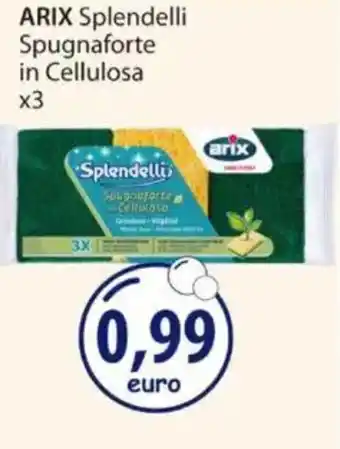 Acqua & Sapone ARIX Splendelli Spugnaforte in Cellulosa x3 offerta