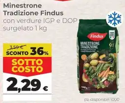 Coop Minestrone Tradizione Findus offerta