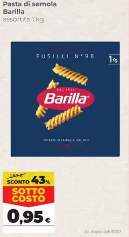 Coop Pasta di semola Barilla offerta