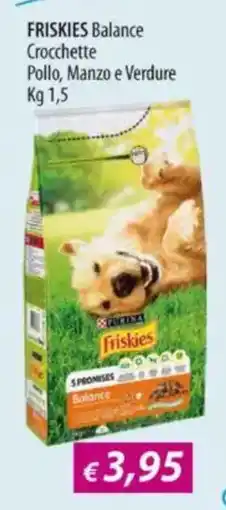 Acqua & Sapone FRISKIES Balance Crocchette Pollo, Manzo e Verdure offerta