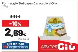 Coop Formaggio Delicapra Camoscio d'Oro offerta
