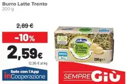 Coop Burro Latte Trento offerta