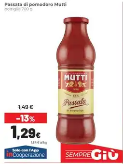 Coop Passata di pomodoro Mutti offerta
